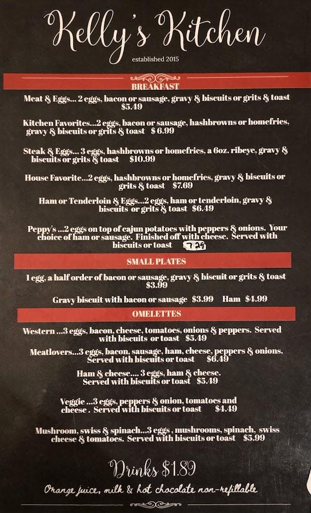 Kelly's Kitchen Menu image 2
